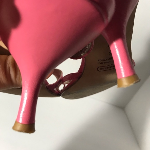 Womens Coach Pink Kitten Heels Charli Size 8 - Picture 8 of 8